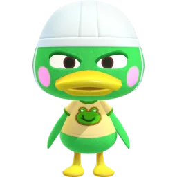 Scoot — Lazy duck in Animal Crossing: New Horizons